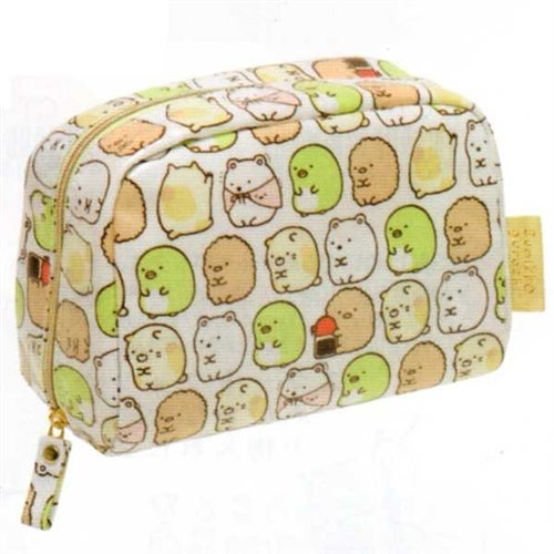 San-X Rilakkuma La Fraise A Paris 7.5 Grey Pouch